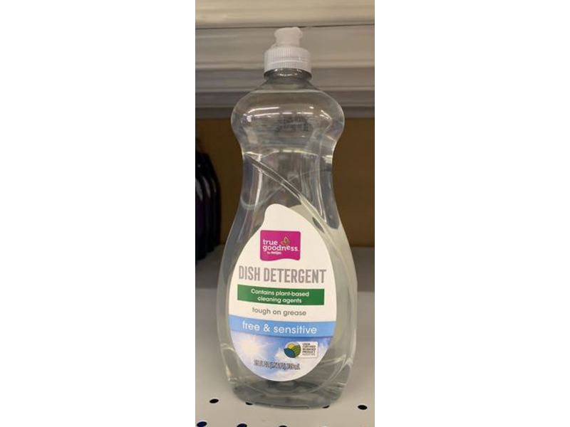 True Goodness Dish Detergent, Free & Sensitive, 25 fl oz