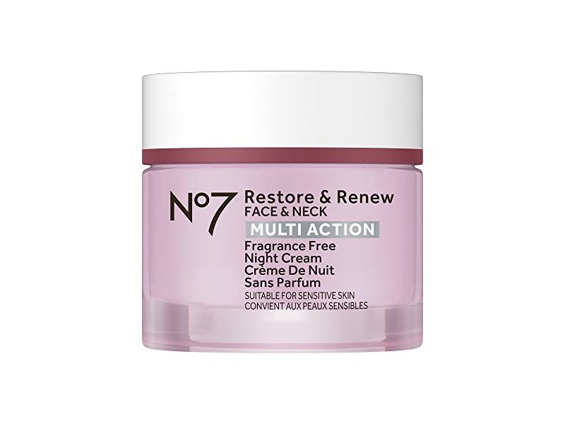 No7 Restore & Renew Multi Action Face & Neck Night Cream,
