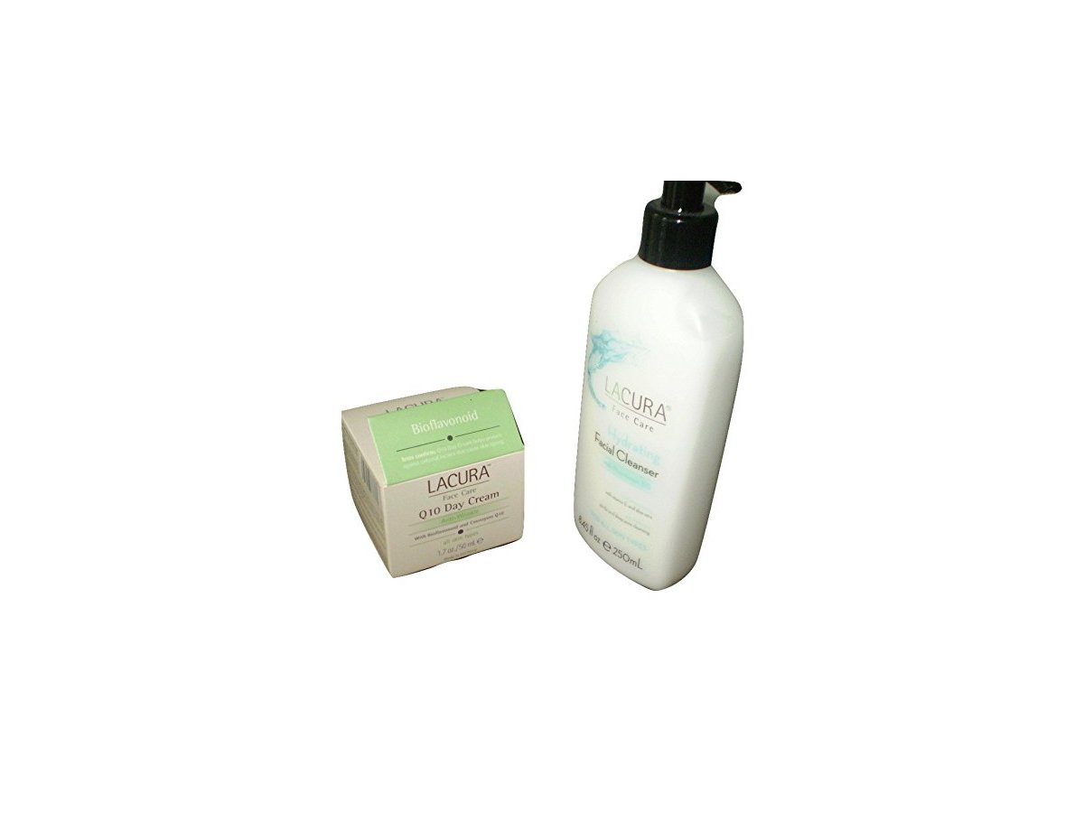 Lacura Q10 Day Cream and Lacura Face Care Facial Cleanser, 8.45 fl oz