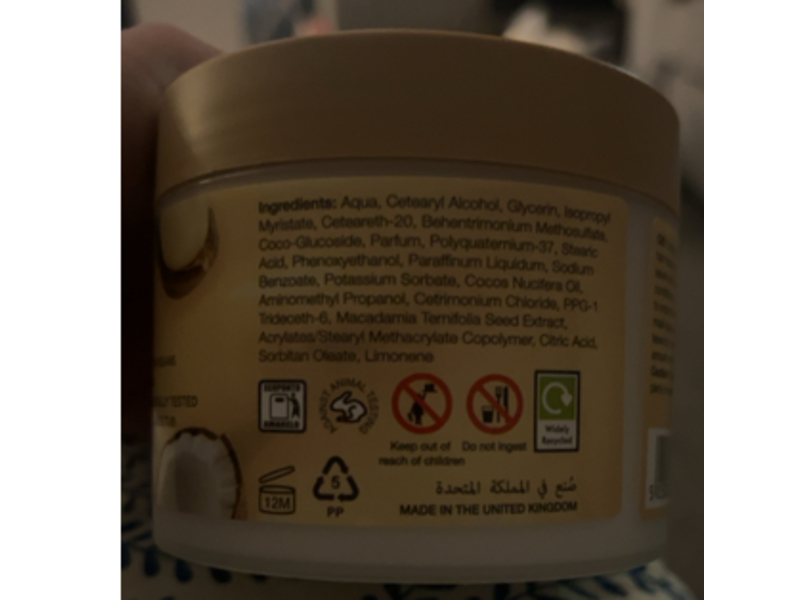 Enliven Softening 3 In 1 Hair Mask, Coconut & Macadamia, 350 mL