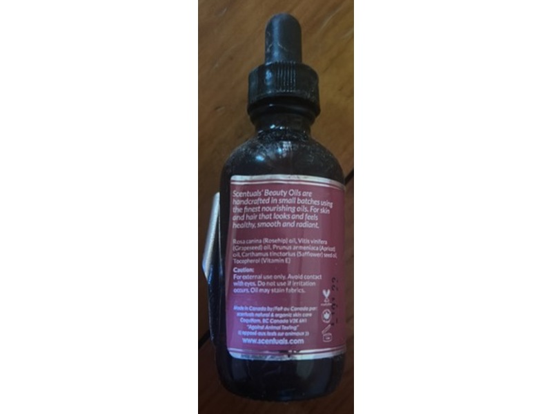 Scentuals Rejuvenating Beauty Oil Blend, Rosehip, 2 fl oz/60 mL