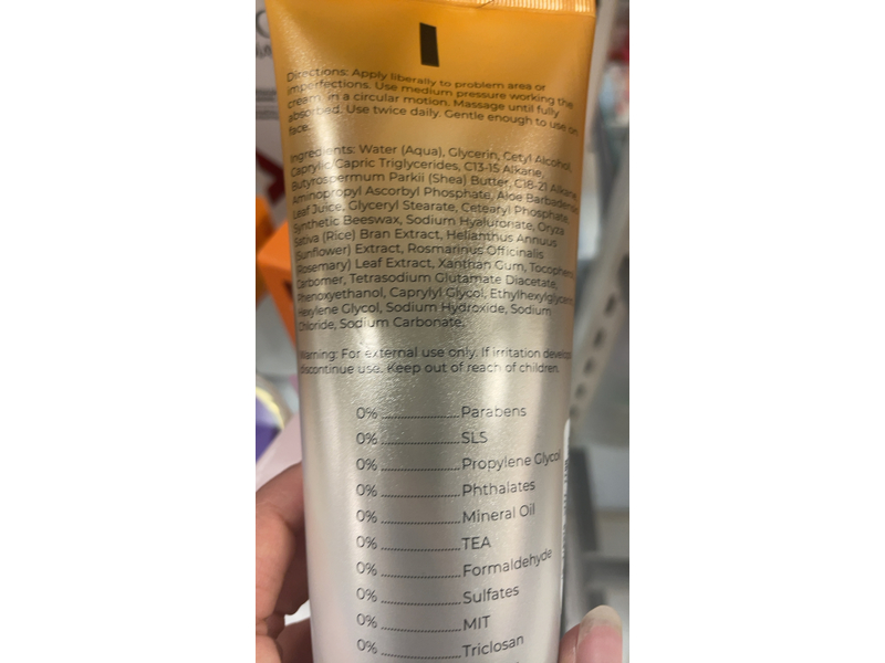 Kiyo Dark Spot Cream, Vitamin C + Hyaluronic, 8 fl oz/237 mL