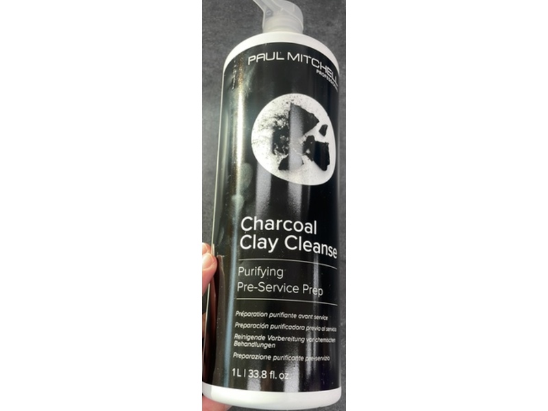 Paul Mitchell Purifying Pre-Service Prep Clay Cleanser, Charcoal, 33.8 fl oz/1 L