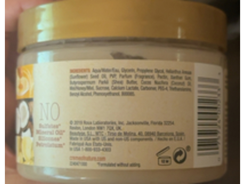 Creme of Nature Defining Custard, Pure Honey, Coconut Oil And Shea Butter Formula, Twist & Hold, 11.5 oz/326 g