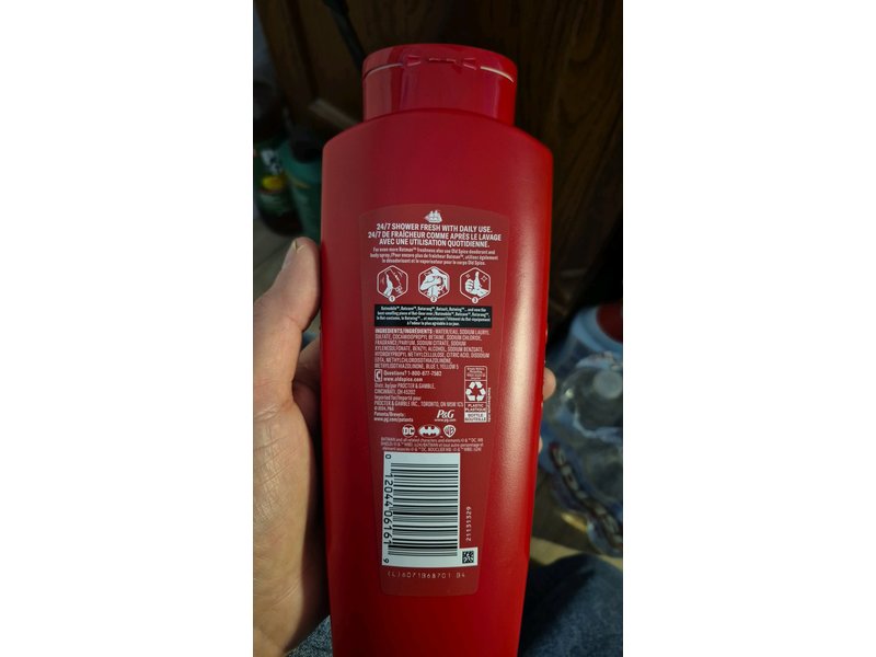 Old Spice Body + Face Wash, Black Cherry + Nightfall, 16 fl oz/473 mL