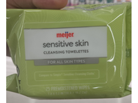 Meijer Sensitive Skin Cleansing Towelettes, 25 Count - Image 3