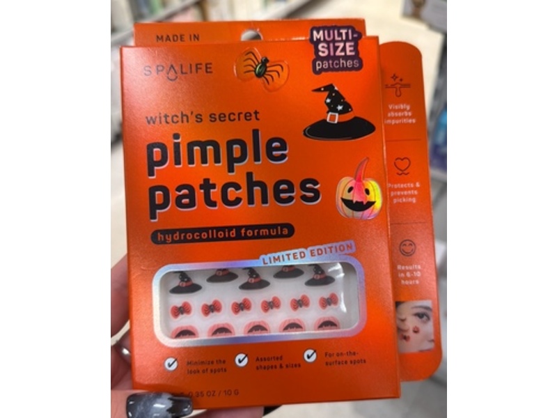 SpaLife Pimple Patches, Witch's Secret, 0.35 oz/10 g