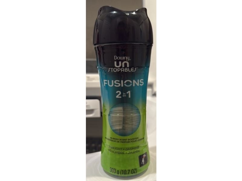 Downy 2 In 1 Unstopables Fusions In-Wash Scent Booster, Twilight + Jasmine, 10.7 oz/303 g
