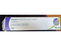Teva Zacin Capsaicin Cream, 45 g - thumbnail 1