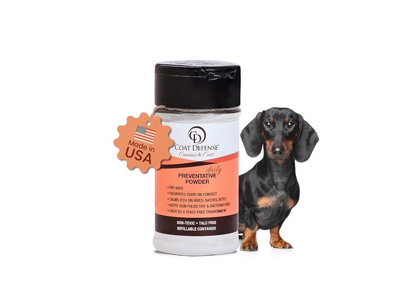 Coat Defense Daily Preventative Powder, Canine & Cats, 3.5 oz/98 g