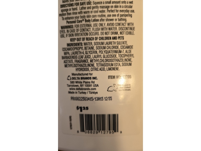 Personal Care Body Wash, Sweet Peach & Nectar, 15 fl oz/444 mL, Pack Of 2