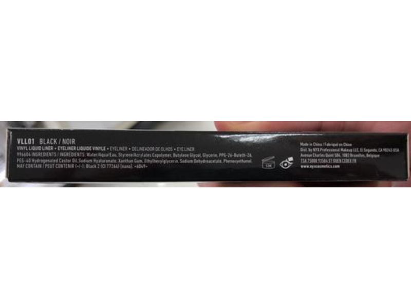 NYX Professional Makeup Vinyl Liquid Liner, Black, 0.06 fl oz/2 mL