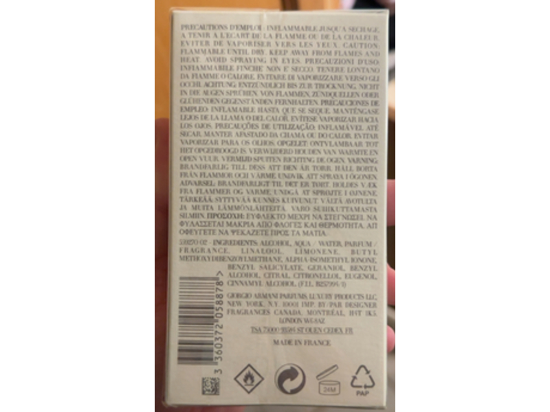 Acqua Di Gio Eau de Toilette, 3.4 fl oz/100 mL