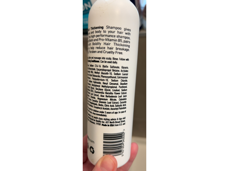 Boldify Hiar Thickening Shampoo, 8 fl oz/236 mL