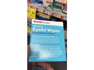 CVS Health Cleansing Eyelid Wipes, Extra Strength Formula, 30 ct ...
