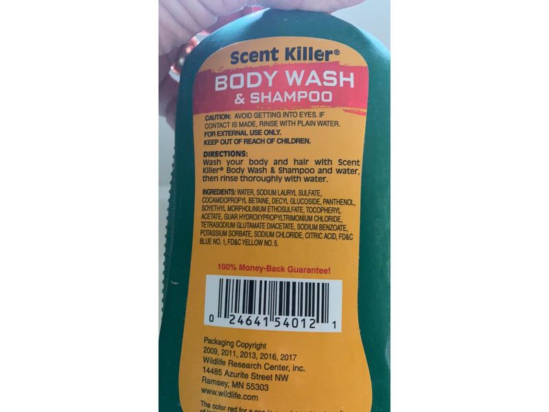 Wildlife Research Super Charged Scent Killer Body Wash, & Shampoo, 12 fl oz/354 mL