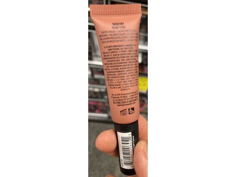 NYX Professional Sweet Cheeks Soft Cheek Tint, Nude Tude, 0.40 fl oz/12 mL