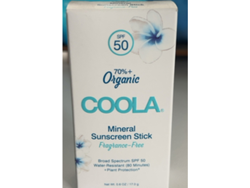 Coola Mineral Sunscreen Stick, Organic, SPF 50, 0.6 oz/17 g