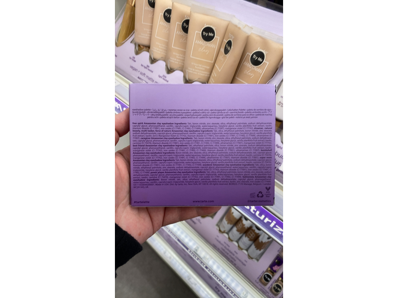 Tarte Tartelette Amazonian Clay Matte Eyeshadow Palette, Brown/Taupe, 0.053 oz x 12 shadows