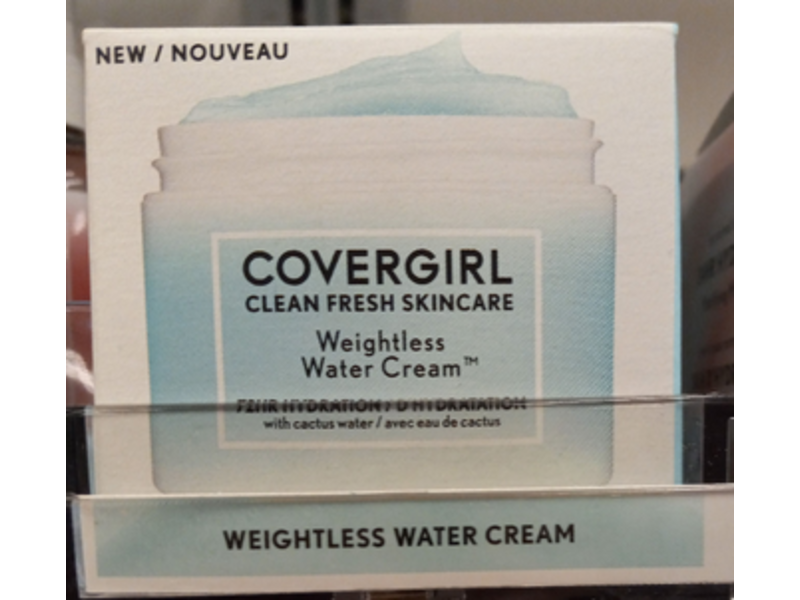 Covergirl Clean Fresh Skincare Weightless Water Cream, 2.0 oz