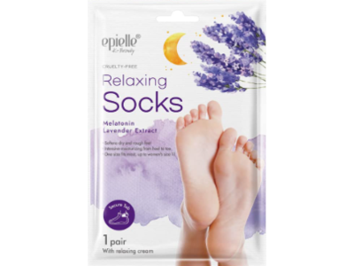 Epielle Relaxing Socks Foot Mask, Melatonin Lavender Extract, 1 Pair, Pack Of 6