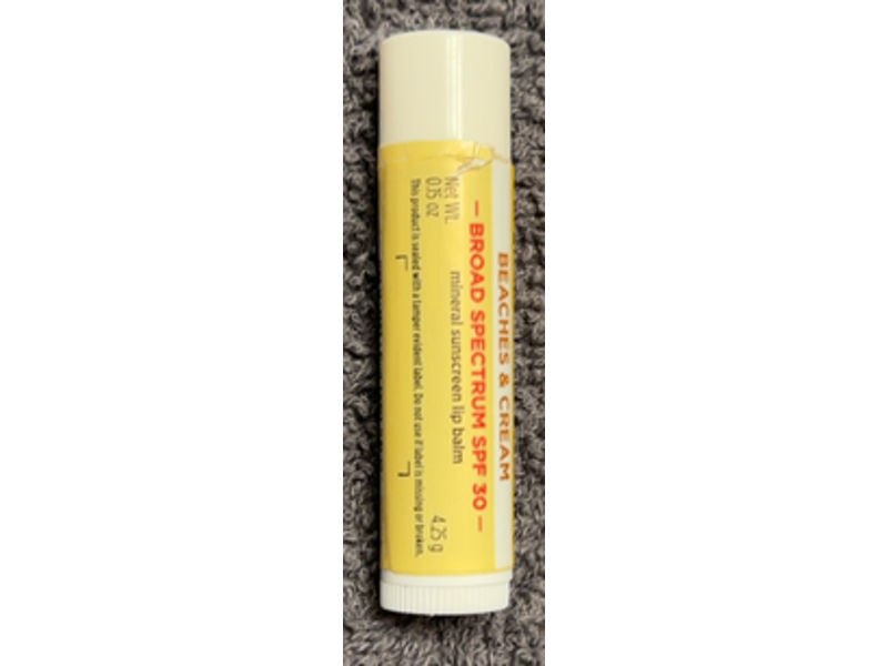 Burt's Bees Mineral Sunscreen Lip Balm, Beaches & Cream, SPF 30, 0.15 oz/4.25 oz, Pack Of 3