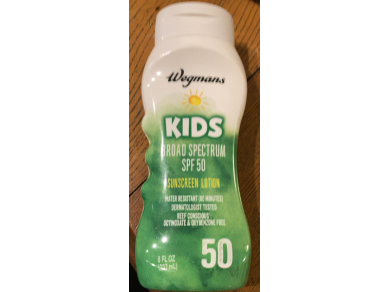 Wegmans Kids Sunscreen Lotion, SPF 50, 8 fl oz/237 mL