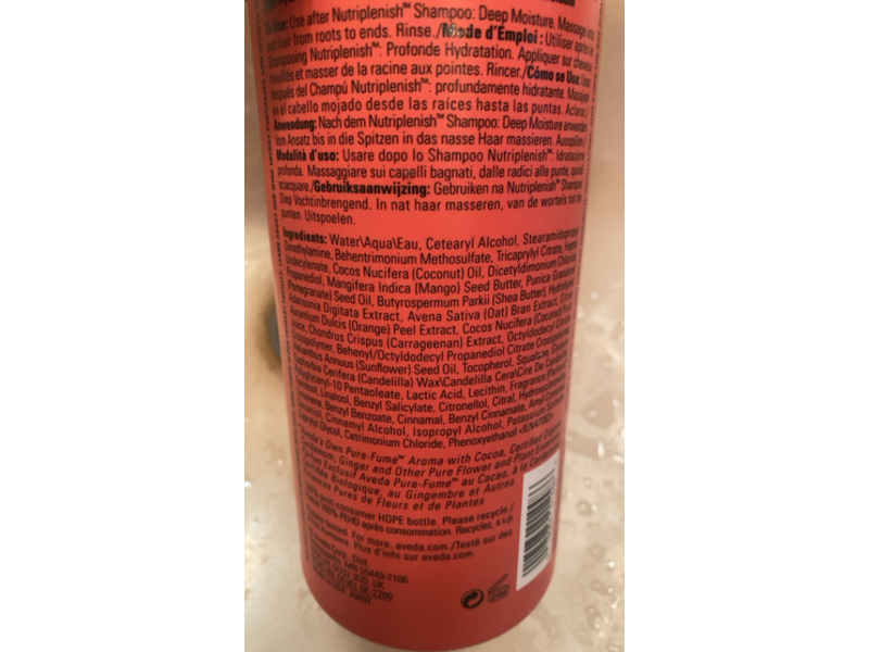 Aveda Nutriplenish Deep Moisture Conditioner, 33.8 fl oz/1000 mL