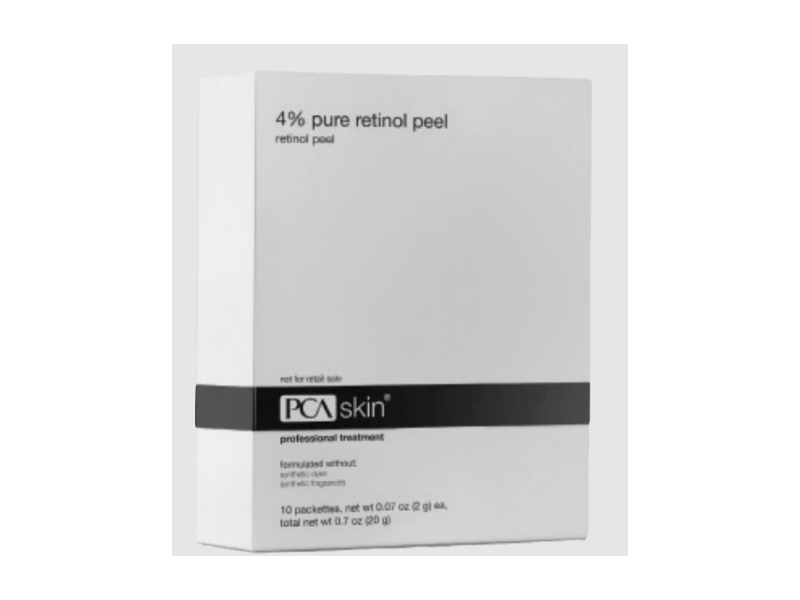 PCA Skin 4% Pure Retinol Peel, 0.07 oz/2 g, 10 Count