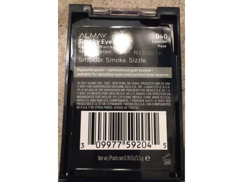 Almay Smoky Eye Trios, 040 Lavender Haze, 0.19 oz/5.5 g