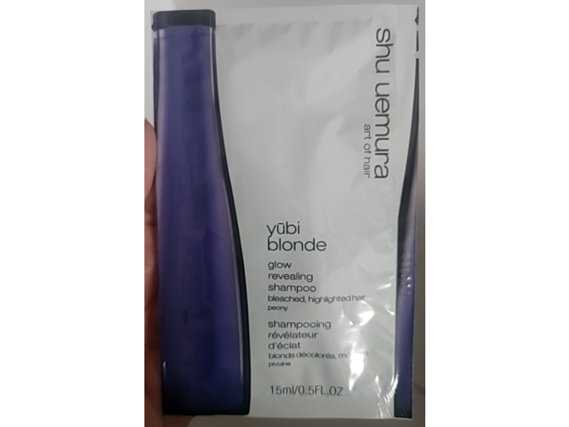 Shu Uemura Yubi Blonde Glow Revealing Shampoo, 0.5 fl oz/15 mL