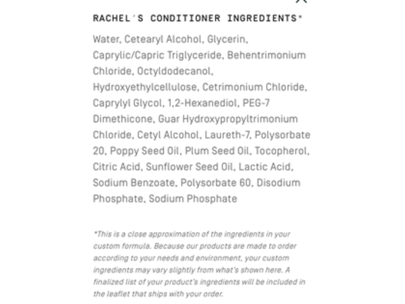 Prose Rachel's Conditioner, 8.5 fl oz