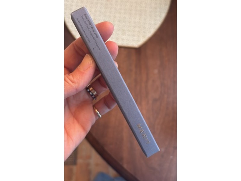 Merit Beauty Brow 1990 Sheer Gel Pencil, Dark Brown, 0.0007 fl oz/0.02 g