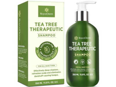 RoyceDerm Tea Tree Therapeutic Shampoo, 11.8 fl oz/350 mL