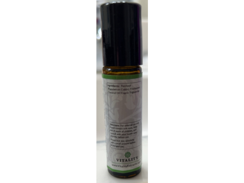 Vitality Extracts Pure Essential Oil Blend Roll - On, Patchouli, 10 mL
