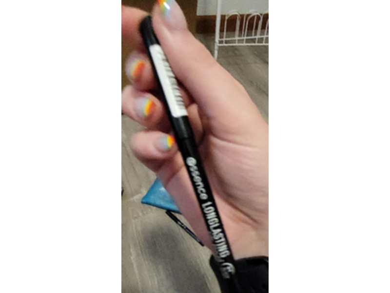 Essence Long-Lasting Eye Pencil, 01 Black Fever, 0.01 oz/0.28 g