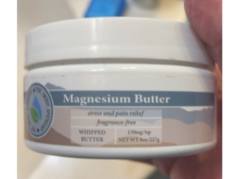 Pure Energy Apothecary Magnesium Butter Stress & Pain Relief, Whipped Butter, 8 oz/227 g