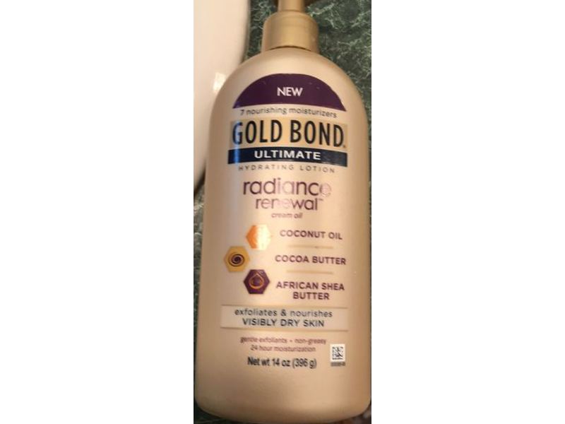 Gold Bond Ultimate Hydrating Radiance Renewal Lotion, Coconut Oil, 14 oz/396 g