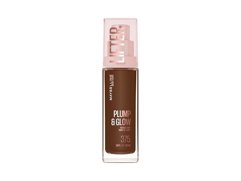 Maybelline New York Lifter Plump & Glow Foundation, 375, 1 fl oz/30 mL