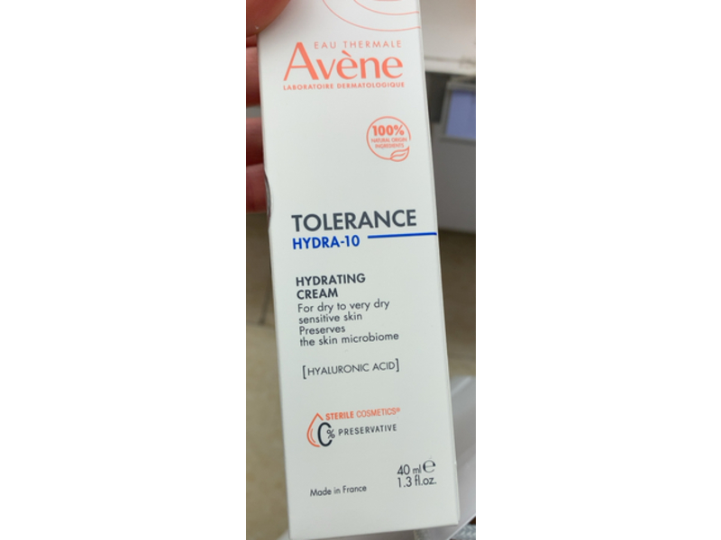 Avene Tolerance Hydra-10 Hydrating Cream, 1.3 fl oz/40 mL