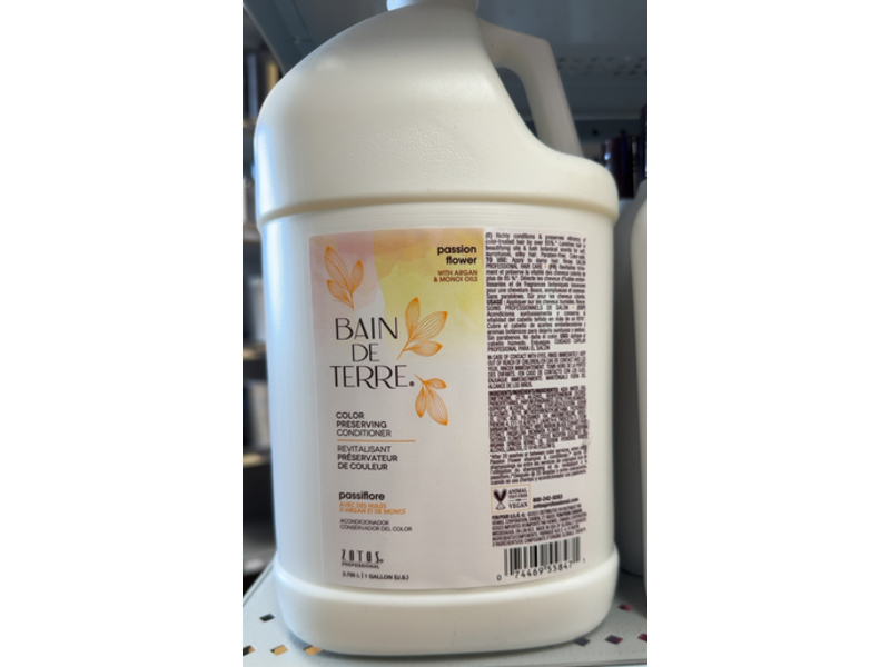 Zotos Bain De Terre Color Preserving Conditioner, Passion Flower, 3.766 L