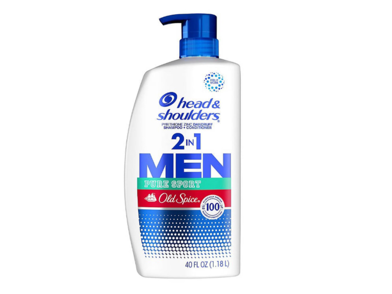 Head & Shoulders 2 In 1 Men Dandruff Shampoo + Conditioner, Old Spice Pure Sport, 40 fl oz/1.18 L