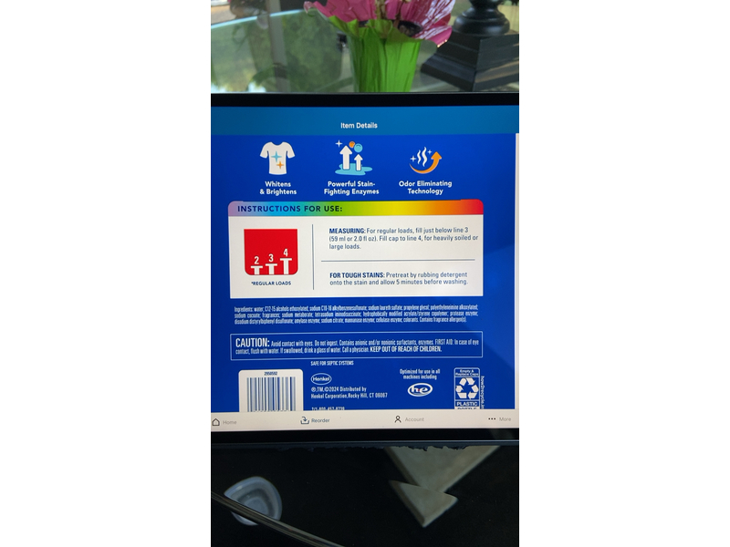 Persil Advanced Clean Oxi + Odor Power Liquid Detergent, 120 Loads, 240 fl oz/7.09 L