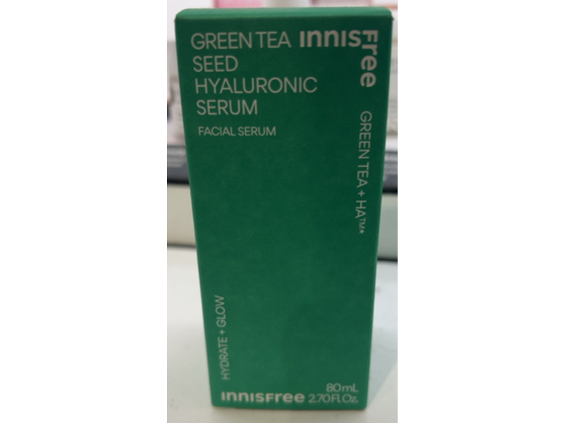 Innisfree Hyaluronic Face Serum, Green Tea Seed, 2.70 fl oz/80 mL