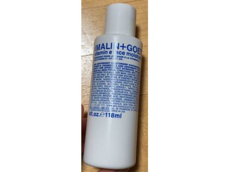 Malin + Goetz Vitamin E Face Moisturizer, 4 fl oz/118 mL