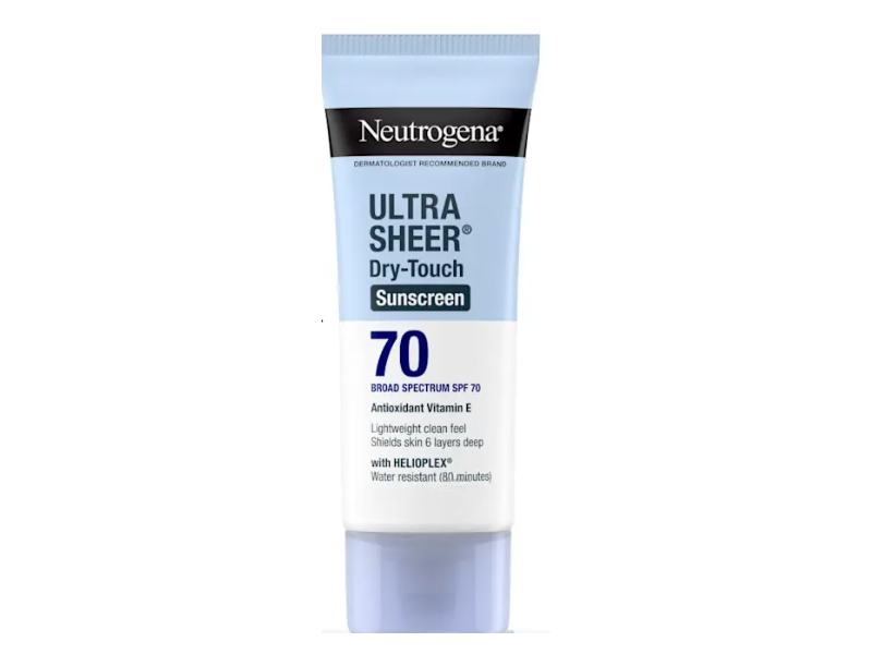 Neutrogena Ultra Sheer Dry-Touch Sunscreen, SPF 70, 1 fl oz/29 mL