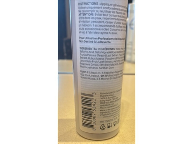 Hydrafacial Beta Hd Extract Solution, 8 fl oz/237 mL