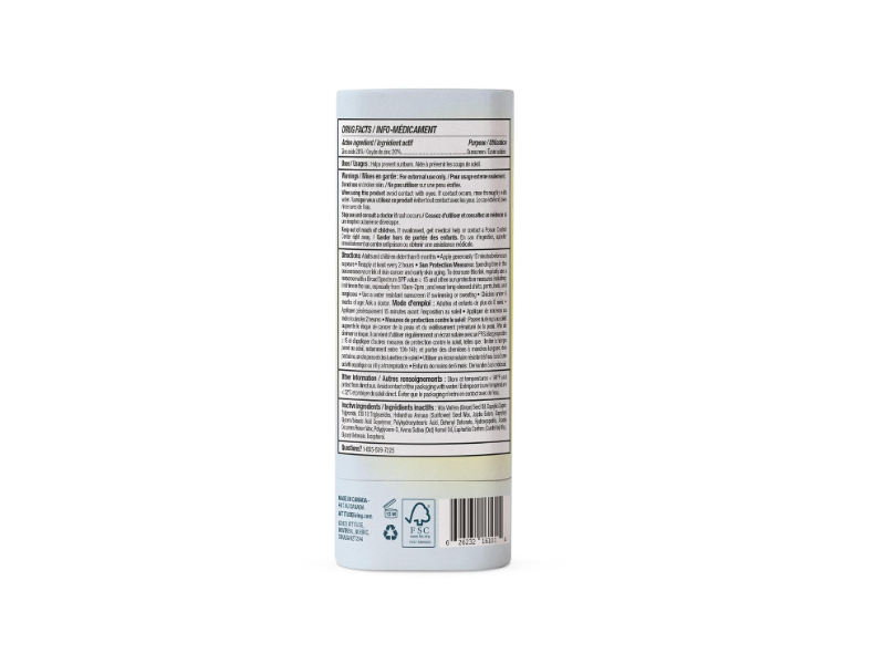 Attitude Mineral Sunscreen Face Stick, SPF 30, 0.7 oz/20 g