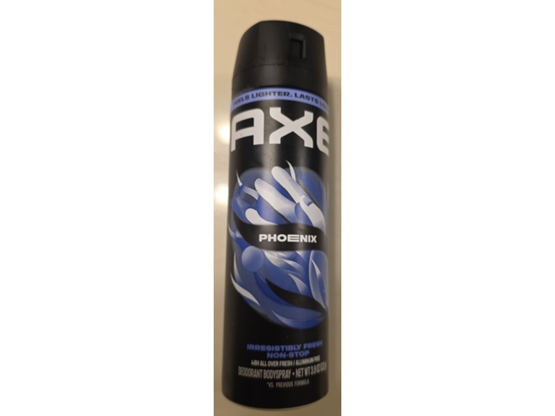 Axe Irresistibly Fresh Non-Stop Deodorant Body Spray, Phoenix, 3.9 oz/112 g