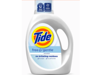 Tide Free & Gentle Laundry Detergent, Unscented, 24 Loads, 32 fl oz/946 mL - Image 2